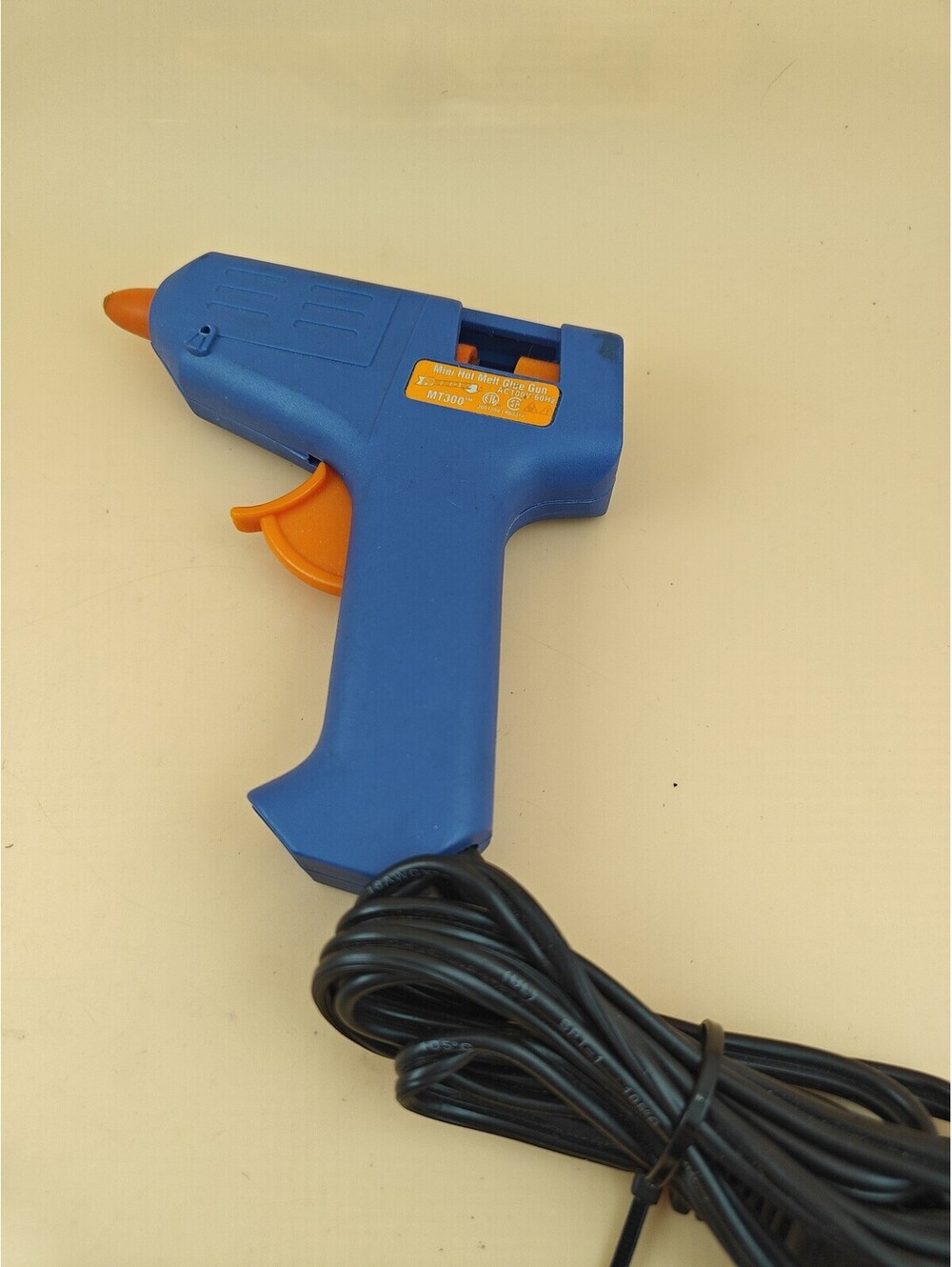 Arrow MT300 Mini Glue Gun Compact Craft Tool Blue Orange Tip Used
